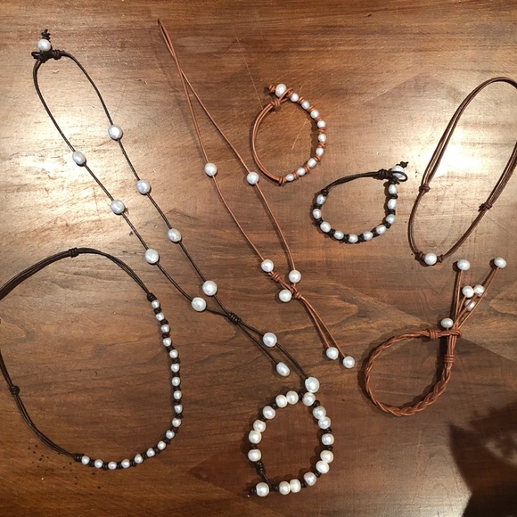 Jewelry - Pearl & Leather Assorted Jewelry